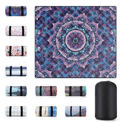 60x80" Extra Large Picnic Blankets Waterproof Sandproof Couple Outdoor Beach Blanket Foldable Grass Park Lawn Concert Mat Summer Camping Essentials Rv Travel Vacation Accessories Festival Gift