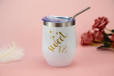 Carselage 12th Birthday Gift for Girls, Unique Sweet 12 Birthday Gift Ideas | Happy 12 Year Old Birthday Decorations Gifts for Teenager Girls, Younger Sister, Daughters, Granddaughters