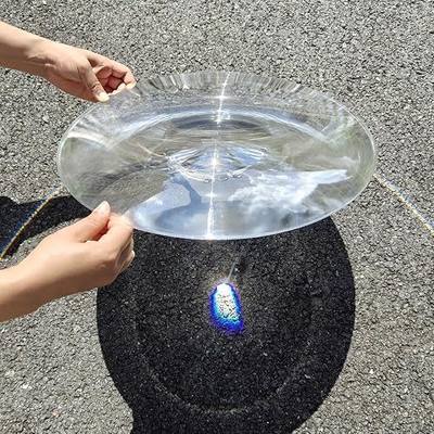 Six Seasons 300mm(11.81") Fresnel Lens, 600mm(23.62") Focal Length PMMA Large Magnifier for Optical Experiment & Solar Heating