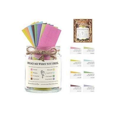 Bible Verse Jar, Initial A Read Me When Prayer, Emotion and Feelings Scripture, Mood-booster Jar Christian Gifts for Women, Scriptural Study Supplies Men Art Work for Family