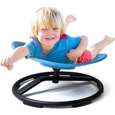 Spinning Chair for Autistic Kids, Training Body Coordination Sensory Toys | Sensory Swivel Seat for Children Autism, Body Balance, Focus & ADHD Support, Sit and Spin Sensory Product, Ages 3+ (Blue)