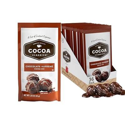 Cocoa Classics Chocolate Supreme Cocoa Mix, Hot or Iced, 1.25oz, 36 Pack | Chocolate Supreme cocoa mix with rich, bold chocolate flavor; just add water for creamy hot or iced cocoa with smooth taste