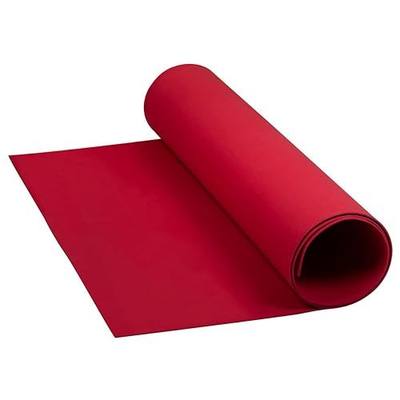 LotusFoam Large 3mm EVA Foam Sheet - 44"x 85" High Density Foam 130 kg/m3 for Cosplay, Costumes, Crafts, Flooring, Outdoor Use - 35 Colors (Red) - Red
