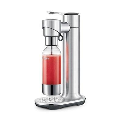 Breville BCA800BSS InFizz Fusion Sparkling Drinks, Brushed Stainless Steel | CO2 cylinder not included | Carbonate beverages at home, including water, juice, tea, and cocktails, then store in 1L bottle