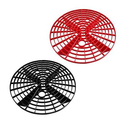 2 PCS Car Wash Bucket Insert, Car Wash Grit Filter Trap Dirt Fits 12 Inches Diameter Bucket, Insert for Automotive Detailing and Cleaning, Car Accessories (Black+Red)