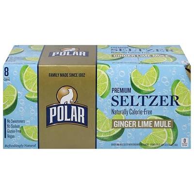 Polar Seltzer, Ginger Lime Mule, 12 Fl Oz, 8 Pack