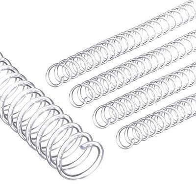 PATIKIL 13mm(1/2") Plastic Spiral Binding Coils, 20 Pcs Binding Spirals 105 Sheet Capacity 4:1 Pitch Binding Spirals for Binding Paper Sheets, Transparent