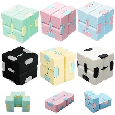 6 Pack Infinity Cube Sensory Toys, Flip Cube Finger Toy | Fidget Blocks for Kids, Party Favors Goodie Bag Basket Stuffers Classroom Prizes Birthday Gifts