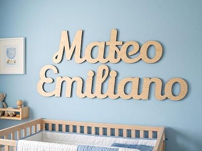Personalized Wood Sign, Laser Cut Birch Plywood, Select Favorite Font, Size and up to 3 Lines per Size, Live Preview