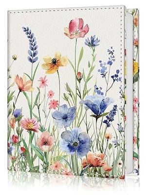 Photo Album 4x6, 56 Pockets Small Picture Book Botanical Wild Flowers, Personalized Large Capacity Mini PU Leather Picture Album Gift for Family Graduation Wedding Travel