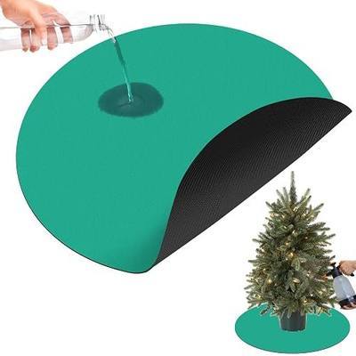 MUDEREK 35'' Christmas Tree Mat for Under Tree,Diatomaceous Earth Christmas Tree Stand Mat,Christmas Tree Floor Protector Rug for Real Live Trees,Water Absorbing and Quick Drying Christmas Tree Mat…