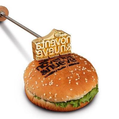 DEIRONPLY Personalized Branding Iron for Wood-Custom Branding Iron Logo,Custom Branding Iron Burning Stamp for Burger,Food,Steak,BBQ,Coconut, and Cake