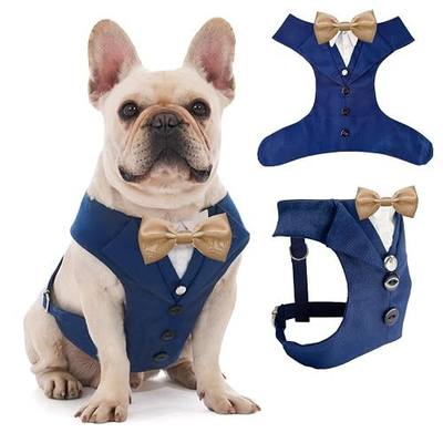 AVERYDAY Dog Tuxedo For Wedding Outfit, Aesthetic Dog Suit and Tie for Birthday, Halloween, Cosplay, Christmas Party, Formal Wear Dog Costumes with Bowtie, Dog Tuxedo for Small Dogs to Large Dogs Male