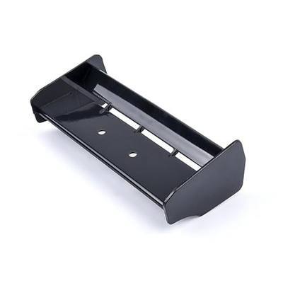 1/10 RC Car Force Rear Spoiler High Down Force Body Wing Tail Compatible with 1:10 Scale RC Off Road Short Course Truck Buggy Racing Car (Black)