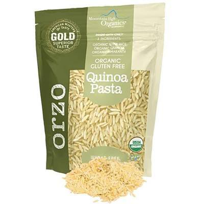Mountain High Organics Gluten Free Organic Quinoa Pasta, Orzo (1LB Bag)