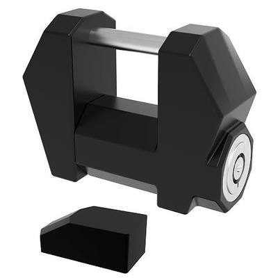 DEEAGLE Trailer Coupler Latch Lock, Wide 1.2” Span, 1/4” Dia | Extra Wide Trailer Lock, Boat Coupler Locks for Trailer RV Truck, Black