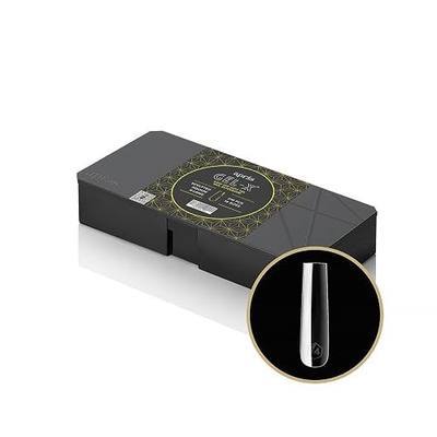 Apres Gel-X Sculpted Box of Nail Tips, 14 Sizes 00-9, Soft Gel Tip Box (210pcs) (Sculpted Square Extra Long, 210)