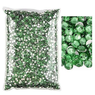 15000pcs Flatback Rhinestones,Resin Non Hotfix Rhinestones Large Quantity Wholesale for Crafts DIY Creative Design,Clothes,Makeup,Nail Art (5mm=0.2",Peridot)