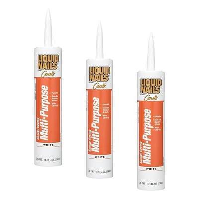 Liquid Nails Energy Saving Multi-Purpose Latex Caulk, 10.1 fl. Oz (Pack of 3)