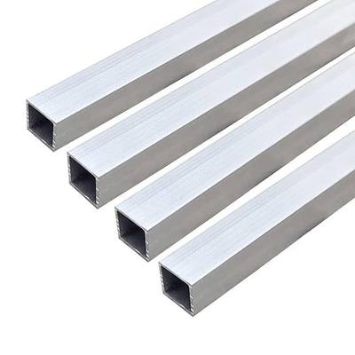 16.5 inch 6063 Aluminum Square Tube,20mm x 20mm x 1mm Wall Thickness 420mm Length for Home Furnishing Machinery DIY Projects 4 Pcs