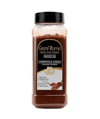 GranAroma Ground Chipotle Chile, Dry Rubs & Marinades, Tex-Mex Spice (1.15 Pound)