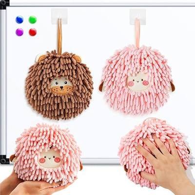 2 Pack Cute Sheep Whiteboard Erasers, Washable Microfiber White Board Erasers for Kids, Preschool & Kindergarten Classroom Supplies, Classroom Decor, Back to School Learning Essentials