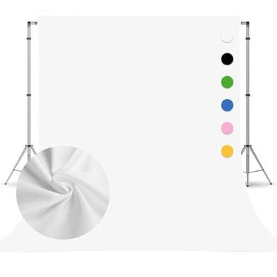 White Photography Backdrop for Photoshoot, Fabric 8x10ft | Versatile Studio Photo Backgrounds, Non Reflective, Easy to Use, for Portraits, Product, Party, Video Creation