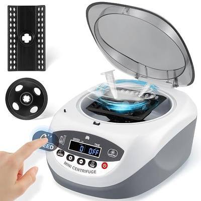 Mxmoonant Mini Centrifuge Machine, 12000RPM Lab Benchtop PCR Centrifuges | Digital Control, Triple Rotor System, High Speed Performance for 0.2/0.5/1.5/2/5ml, Include with Centrifuge Tubes