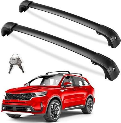 KINGGERI 300lbs Lockable Roof Rack Cross Bars Compatible with 2021-2026 KIA Sorento & Sorento Hybrid with Flush Side Rails, Heavy Duty Aluminum Roof Rails Crossbars Rooftop Cargo Carrier Luggage