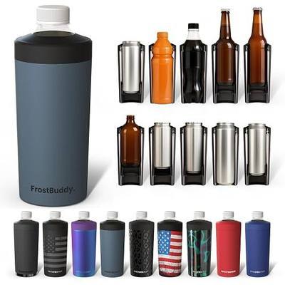 Frost Buddy XL Can Cooler - Fits 12/16/20/24 oz Cans & Bottles | Keeps drinks chilled 12+ hrs | No sweat, no condensation | Fits slim & standard cans
