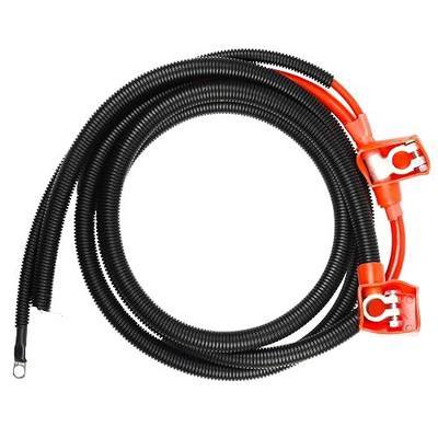 A12300HP Battery Cable for Ford F250/F350 Super Duty 7.3L Powerstroke | Heat Resistant 7.3 battery cables with Terminal 2/0 Gauge 10.75 Inch Starter Cable Replacement for Ford ( 93-97 )