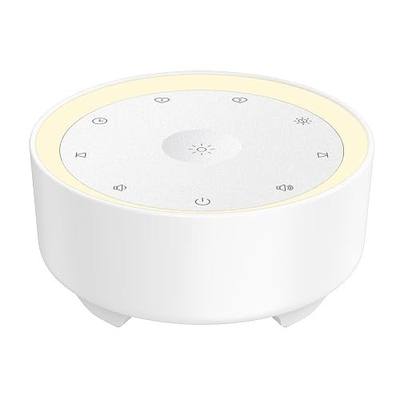 Kipcush White Noise Machine for Sleeping, Baby & Adults, High-Fidelity Non-Looping Sounds, Sleep Sound Machine with Dimmable Night Light, USB Powered, Memory Function, Home, Nursery & Travel