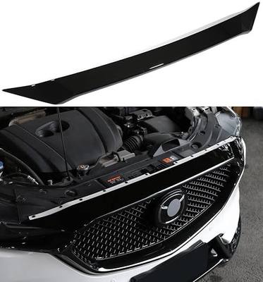 Fit for Mazda CX-5 2017-2025 Accessories, Glossy Black Hood Bug Deflector Hood Bonnet Cover Trims Front Bumper Stone Guard Protection for CX 5 CX5 2018 2019 2020 2021 2022 2023 2024