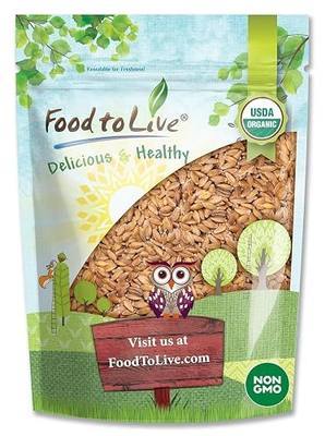 Food to Live Organic Einkorn Wheat Berries, 1 Pound – Non-GMO, Good Source of Protein, Fiber, and Vitamins, Low-glycemic Index, USDA Certified, Glyphosate Free, Vegan, Raw, Kosher, Bulk