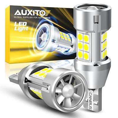 AUXITO Latest 921 912 LED Bulb Reverse Light, 600% Brighter CANBUS Error Free 912 921 led backup light bulbs, Super Bright T15 906 922 W16W LED Bulb for Back Up Tail Light, Pack of 2