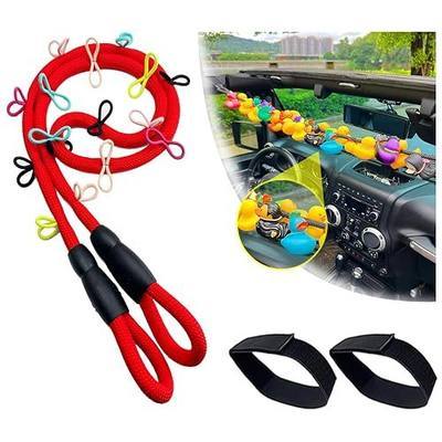 Duck Holder for Jeep,Paracord Duck Holder for Jeep Wrangler,Hold 32 Rubber Ducks,Rubber Ducks Mounts for Jeep Wrangler YJ TJ JK JL & Gladiator JT(Red)