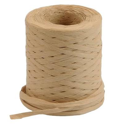 Natural Raffia Paper Ribbon Twine - 1/4 Inch x 218 Yards | for Gift Wrapping, Florist Bouquets, DIY Crafts, Christmas Decor