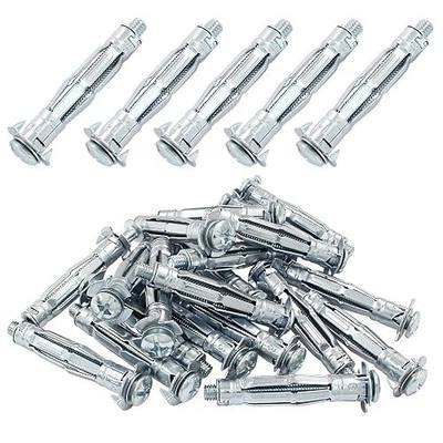 20 Pcs M6 x 52mm Bolt, Hollow Drive Wall Anchor Screw | Heavy Duty, Zinc Plated Steel Bolt, Anchor Screw Molly Bolts, For Plaster Walls Tiles Drywall