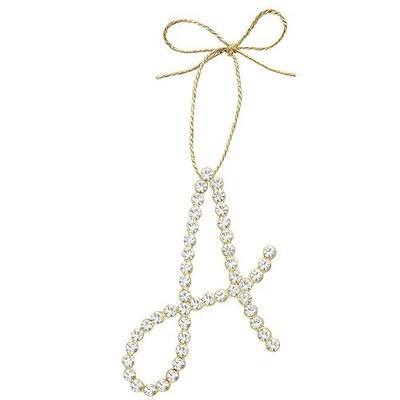 Christmas Ornaments, Letter A Ornaments for Christmas Tree | Christmas Initial Decoration Hanging Ornaments for Party Decor Mother Best Friends Sister Wife