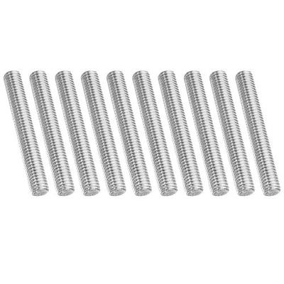 PATIKIL 3/8"-16 UNC 304 Stainless Steel Fully Threaded Rod, 10Pcs 3" Length Long Threaded Screw Right Hand Threads All Threaded Rod Studs for Anchoring Bolt, Clamps, Hangers and U-Bolts