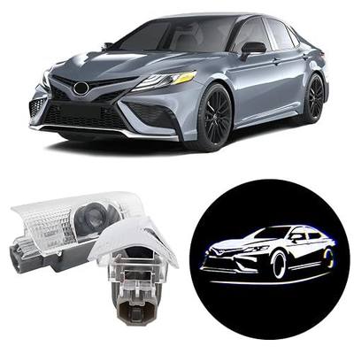 2 PCS LED Car Door Logo Lights Compatible for Camry xv70 xv50 xv40 2007-2024 Courtesy Projector Laser Welcome Light Puddle Lamp Easy Installation Car Accessories (Forward)