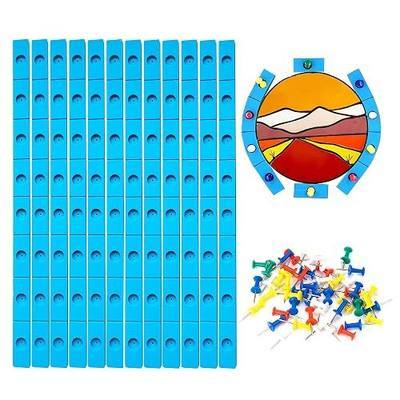 Layout Block System for Stained Glass Panels, Heat Resistant Silicone Free to Bend (12 Pack)
