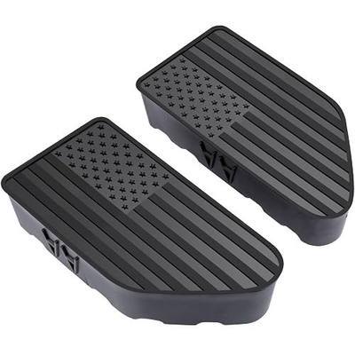 Bed Rail Stake Pocket Covers for GMC Chevy Silverado Sierra 1500 2019-2024 2025 2026, GMC Sierra 2500 3500HD 2020-2024 2025 2026, Truck Caps Rear Holes Plugs Covers Black