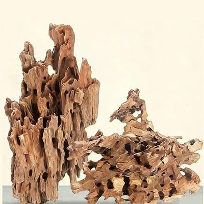 4 Pcs Natural Aquarium Driftwood Shrimp Wood, 3.94-5.91" (10-15cm) Assorted Branches & Trunk, Terrarium Ornament & Habitat Decor for Fish, Shrimp and Reptiles