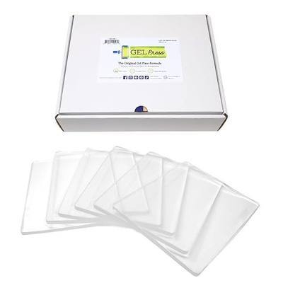 Gel Press Monoprinting Print Plates – 8” x 10” Gel Plate Class Pack Value Pack - Printmaking Supplies - Reusable Gel Printing Plates for Press Art for Card Making, Scrapbooking, Arts and Crafts 6-Pack