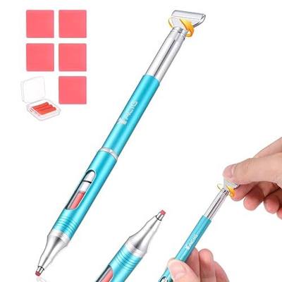 Diamond Art Pen Refillable Wax Pen for Diamond Painting, Metal 5D Diamonds Art Accessories Pens with a Multi Placer, Blue