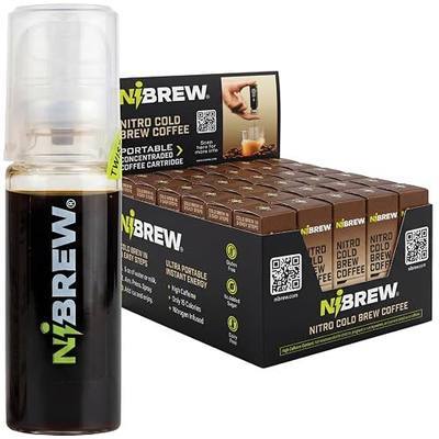 Nibrew Instant Nitro Cold Brew - Single Serve Nitrogen Infused Portable Coffee Concentrate Cartridge - Dairy Free Cold Brew Concentrate Shot - For Hot or Cold Coffee Drinks & More (30-Pack)