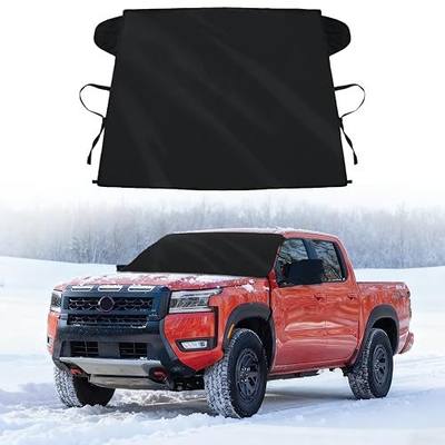 for Frontier Custom Windshield Cover for Ice and Snow for Nissan Pathfinder Heavy Duty Oxford Fabric Windshield Protector Fit Frontier Pathfinder Waterproof Hail Frost Cover Winter Car Accessories