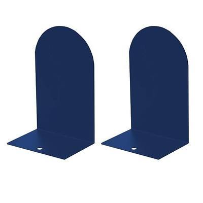 MerryNine Metal Book Ends, 2 Pack Blue Bookends for Shelves, Book Holder for Heavy Books, Book End for Kids Books, Decoration Bookend for Home Office