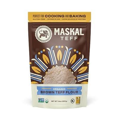 Maskal Teff Organic Brown Teff Flour, 14 Ounce